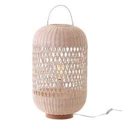 Picture of Ophelia Rattan Table Lamp in Light Brown by Lexi Lighting