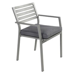 Picture of Opper Outdoor Dining Chair Metal Grey Living by Design