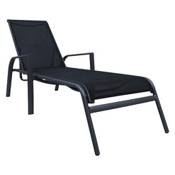 Picture of Opus II Outdoor Sun Lounger, Graphite in Grey by Hartman