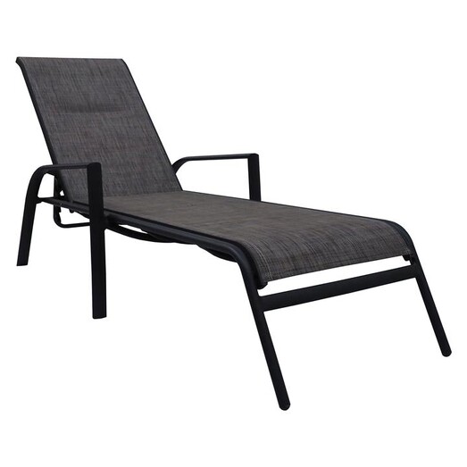 Picture of Opus II Outdoor Sun Lounger, Sand/Charcoal in Grey by Hartman Picture of Opus II Outdoor Sun Lounger, Sand/Charcoal in Grey by Hartman