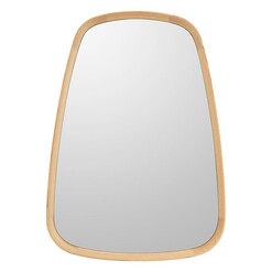 Picture of Organic Form Oak Frame Mirror Glass Natural Timber Phil Bee Interiors