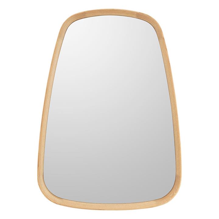 Picture of Organic Form Oak Frame Mirror Glass Natural Timber Phil Bee Interiors