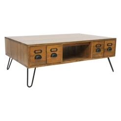 Picture of Oriana Wooden Coffee Table Rustic Brown/Black Mise En Scene