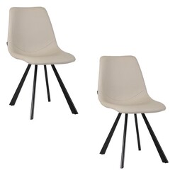 Picture of Orleans Set of 2 Faux Leather Dining Chairs, Grey Assorted casabona