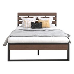 Picture of Oro Wood & Metal Bed Frame Black 360Homeware