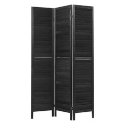 Picture of Osian Room Divider Wood Black Resort Living