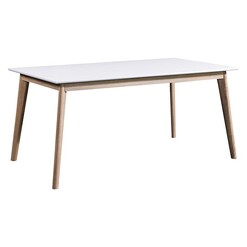Picture of Oskar Dining Table MDF White/Blonde Dover Mason