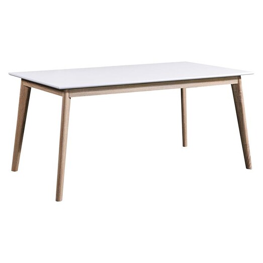 Picture of Oskar Dining Table MDF White/Blonde Dover Mason