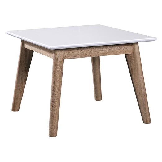 Picture of Oskar Side Table MDF White/Blonde Dover Mason