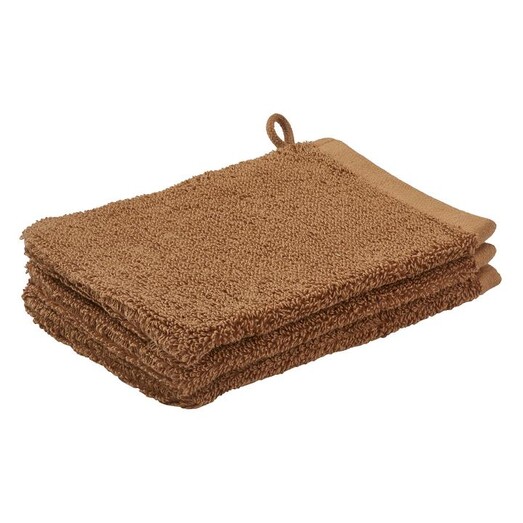 Picture of Oslo Cotton Wash Mitt in Light Brown by Aquanova