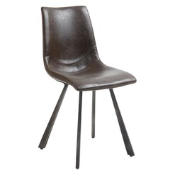 Picture of Ottorino Dining Chair, Chocolate Faux Leather Vida & Co.