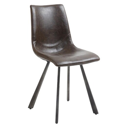 Picture of Ottorino Dining Chair, Chocolate Faux Leather Vida & Co.