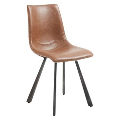 Picture of Ottorino Dining Chair, Oxid Brown Faux Leather Vida & Co.