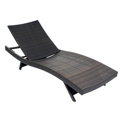 Picture of Outdoor Living Sun Lounger Metal Brown Homeflex