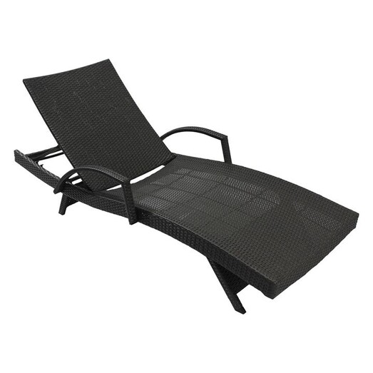 Picture of Outdoor Living Sun Lounger with Armrests Metal Grey Homeflex Picture of Outdoor Living Sun Lounger with Armrests Metal Grey Homeflex