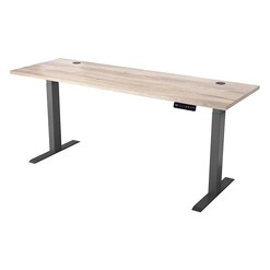 Picture of Owen Timber Sit/Stand Desk Size 180cm in Black by Iniko