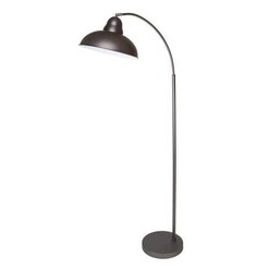 Picture of Oxford Modern Scandinavian Curved Arc Metal Standing  Floor Lamp - Antique Chrome