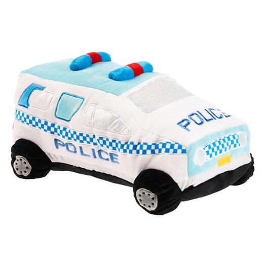 Picture of Paddy Police Van Novelty Cushion in White by Linen House Kids