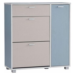 Picture of Padin Shoe Cabinet MDF Light Blue Simpel