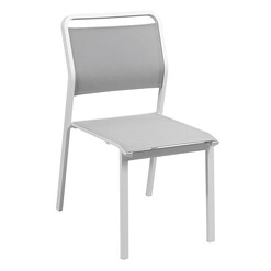 Picture of Padma Outdoor Aluminium Dining Chair White/Grey Vida & Co.
