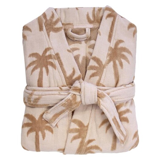 Picture of Palm Cotton Beach Robe in Mustard by Bambury