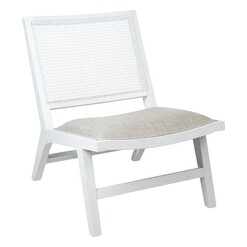 Picture of Palmer Rattan & Linen Occasional Chair Oak Assorted CAFE Lighting & Living