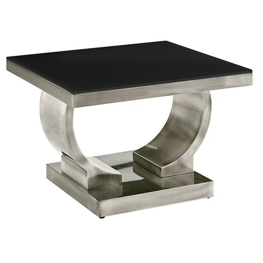 Picture of Palmerstone Glass Top Side Table, Nickel Metal Assorted Dover Mason Picture of Palmerstone Glass Top Side Table, Nickel Metal Assorted Dover Mason