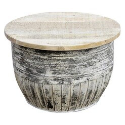 Picture of Pamela Coffee Table Wood White/Grey Phil Bee Interiors