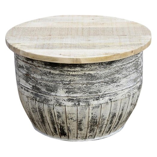 Picture of Pamela Coffee Table Wood White/Grey Phil Bee Interiors