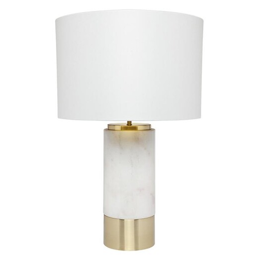 Picture of Paola Marble Table Lamp in White by CAFE Lighting & Living