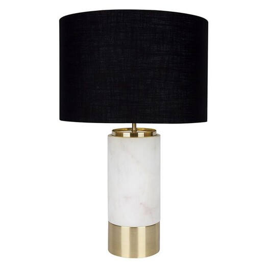 Picture of Paola Table Lamp, White in Black by CAFE Lighting & Living