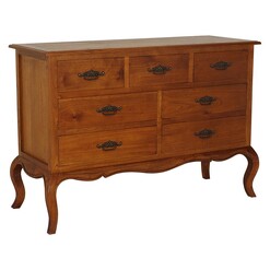 Picture of Papara Timber Chest of Drawers in Light Brown by Kayu Estate