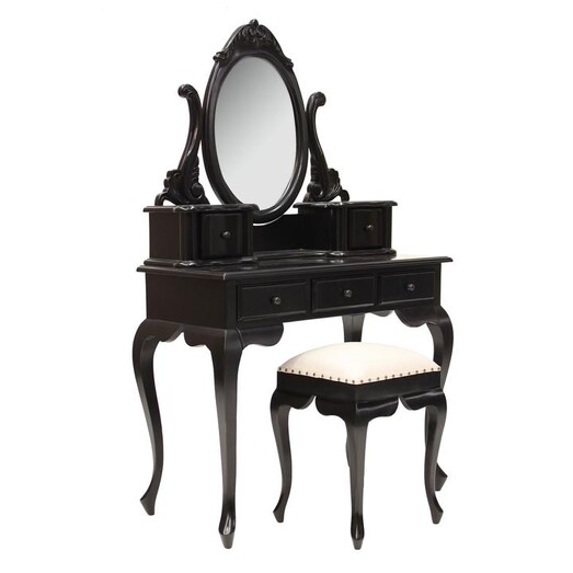 Picture of Paris Dressing Table and Stool Wood Assorted Hudson Furniture