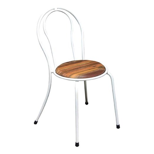 Picture of Parisien Dining Chair, White Metal SLH