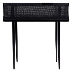 Picture of Parker Rattan Bar Table in Black by CAFE Lighting & Living