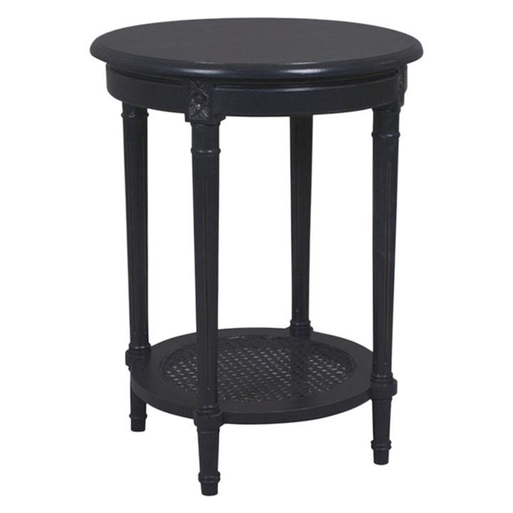 Picture of Paulani Round Side Table in Black by Dasch Design