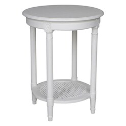 Picture of Paulani Round Side Table in White by Dasch Design