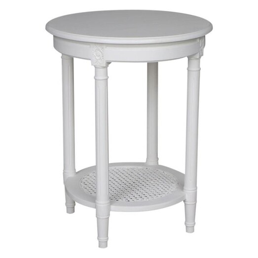Picture of Paulani Round Side Table in White by Dasch Design