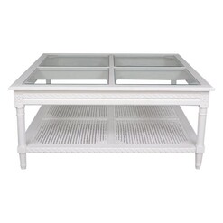 Picture of Paulani Square Coffee Table in White by Dasch Design