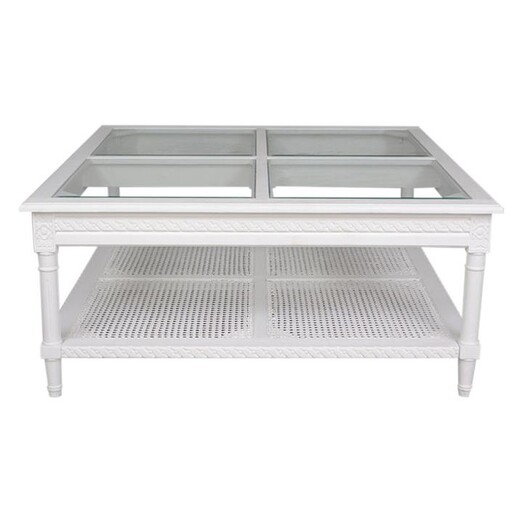 Picture of Paulani Square Coffee Table in White by Dasch Design