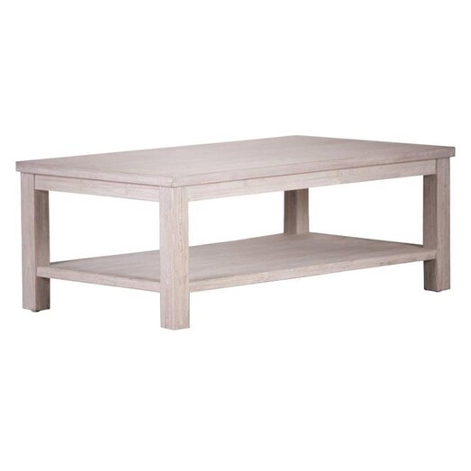 Picture of Paulie Timber Coffee Table in Whitewash by Dover Mason