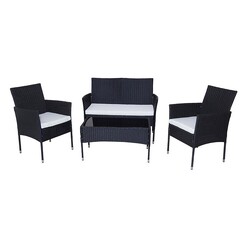 Picture of PE Rattan 4-Piece Outdoor Lounge Set Wicker Assorted Dreamo Living