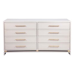 Picture of Pearl Chest of 8 Drawers, Gold MDF Grey CAFE Lighting & Living