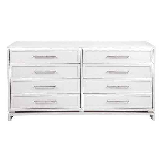 Picture of Pearl Chest of 8 Drawers, Silver MDF White CAFE Lighting & Living Picture of Pearl Chest of 8 Drawers, Silver MDF White CAFE Lighting & Living