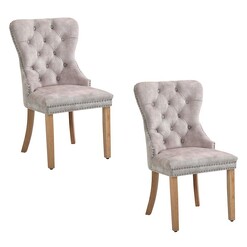Picture of Pegasus Set of 2 Velvet Dining Chairs Assorted Emporium Oggetti