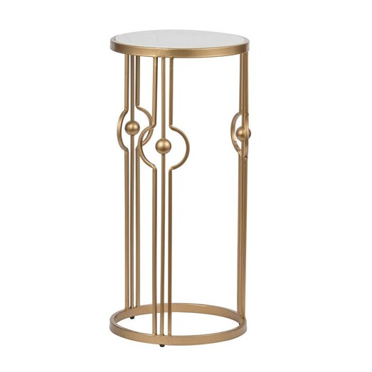 Picture of Pekkha Side Table Metal Gold Phil Bee Interiors