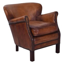 Picture of Pembroke Leather Armchair Caramel Alliance Furniture