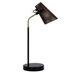 Picture of Perfo Desk Lamp in Black/Brass by Stylux Lighting