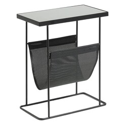 Picture of Persha Side Table in Black by Vida & Co.