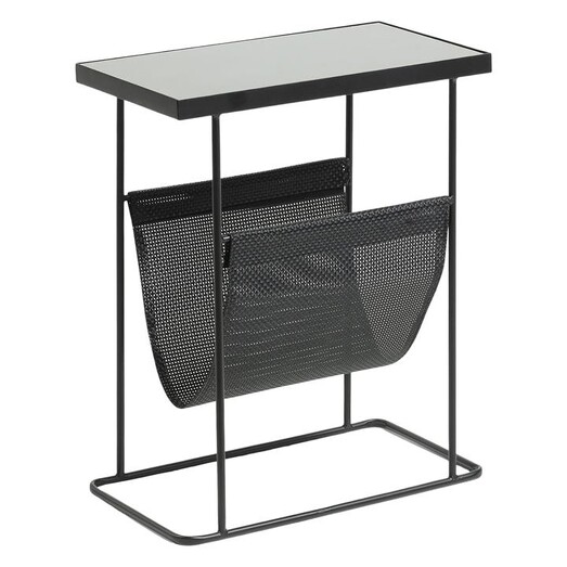 Picture of Persha Side Table in Black by Vida & Co.
